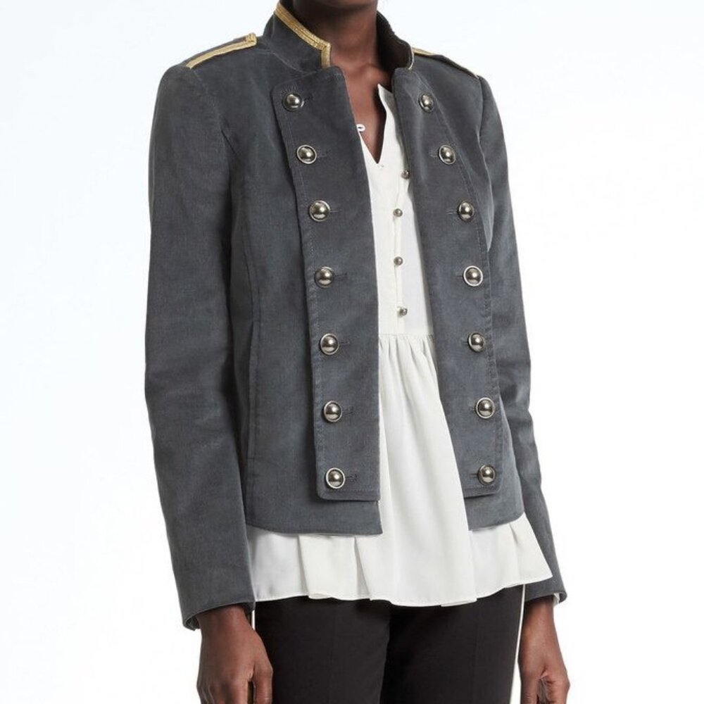 Banana Republic x Olivia Palermo Mink Gray Jacket S